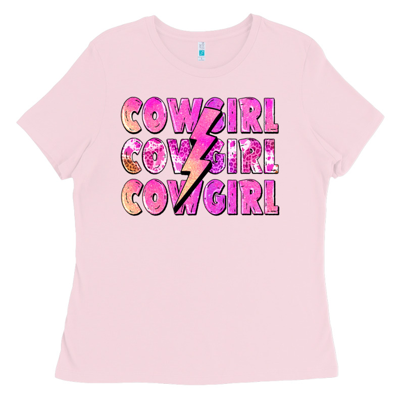 Cowgirl Cowgirl Lightning Bolt Ladies Tee by Zillion Design Studio | Teevron