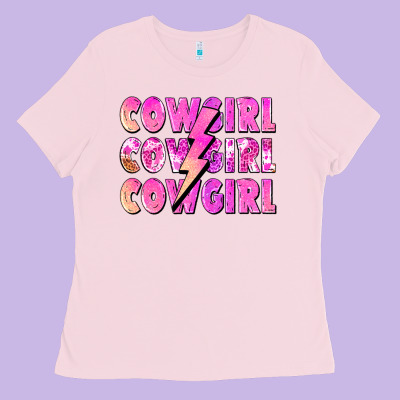 Cowgirl Cowgirl Lightning Bolt Ladies Tee Designed By Zillion Design Studio