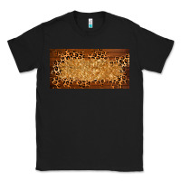 Black wooden leopard glitter  license plate template Classic Tee - BarkalooDesign