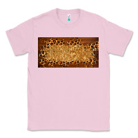 Bubblegum Pink wooden leopard glitter  license plate template Classic Tee - BarkalooDesign