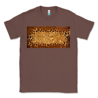 Chestnut wooden leopard glitter  license plate template Classic Tee - BarkalooDesign
