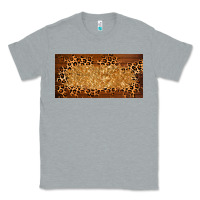 Heather Grey wooden leopard glitter  license plate template Classic Tee - BarkalooDesign