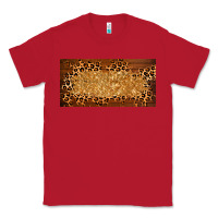 Red wooden leopard glitter  license plate template Classic Tee - BarkalooDesign