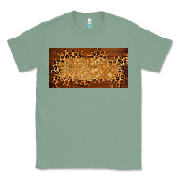 Sage wooden leopard glitter  license plate template Classic Tee - BarkalooDesign