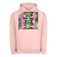 Pigment Salmon Mama leopard Urban Hoodie - CowGirlArtShop