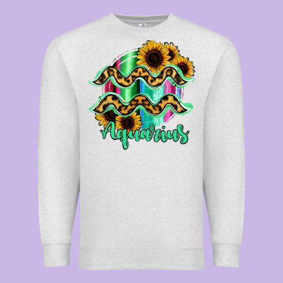 Aquarius Zodiac Premium Sweatshirt Designed By Bettercallsaul