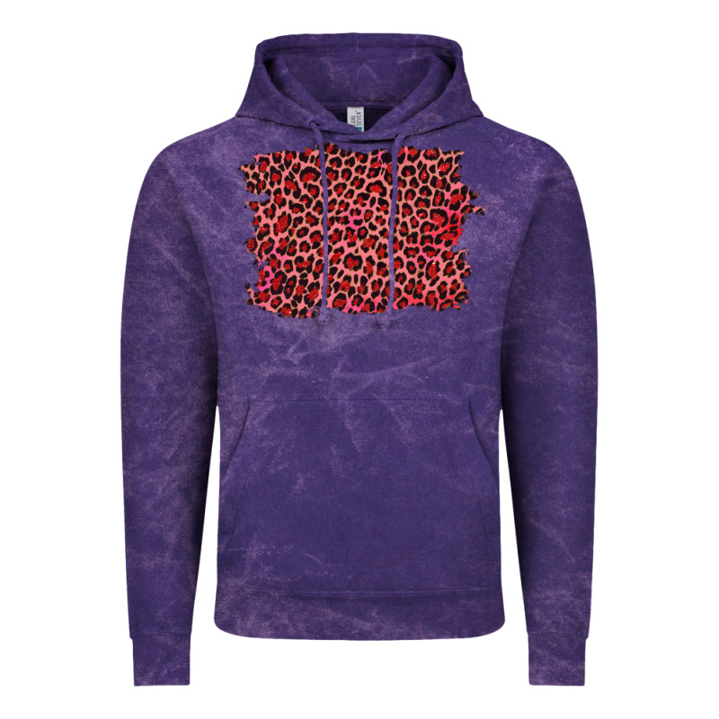 Pink Leopard Background Vintage Hoodie by RanaPortraitStore | Teevron