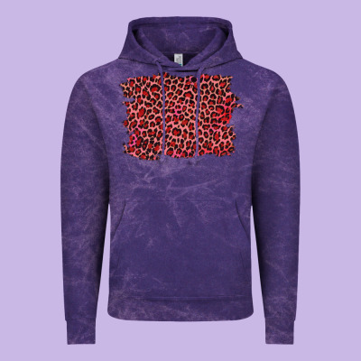Pink Leopard Background Vintage Hoodie Designed By Ranaportraitstore