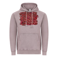 Vintage Zinc pink leopard background Vintage Hoodie - RanaPortraitStore