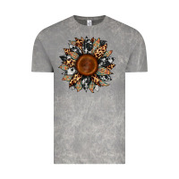 Cloud Rock cowhide leopard aztec sunflower Vintage Tee - Artiststas