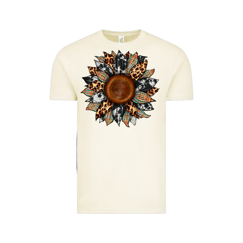 Cowhide Leopard Aztec Sunflower Vintage Tee by Artiststas | Teevron