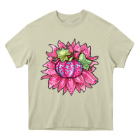 Mossy sunflower pumpkin breast cancer Heavy Core Tee - Zillion Design Studio