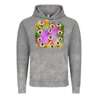 Cloud Rock eyes leopard halloween patch Vintage Hoodie - BundleAndBundleShop
