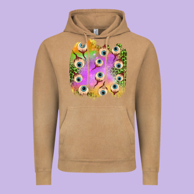 Eyes Leopard Halloween Patch Vintage Hoodie Designed By Bundleandbundleshop