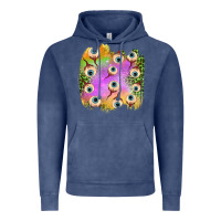 Vintage Denim eyes leopard halloween patch Vintage Hoodie - BundleAndBundleShop