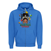 True Royal science teacher afro messy bun Zipper Hoodie - NancyCooperArtShop