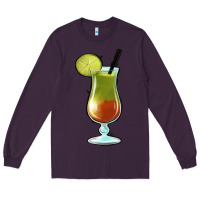 Plum Margarita Glass Long Sleeve Tee - Jasminsmagicworld