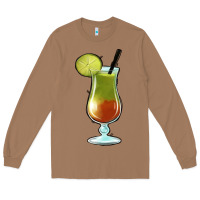 Toasted Coconut Margarita Glass Long Sleeve Tee - Jasminsmagicworld