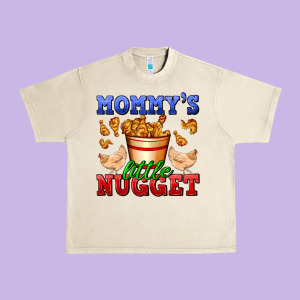 Mommy's Little Nugget Urban Heavy Tee Designed By Adodesignshop