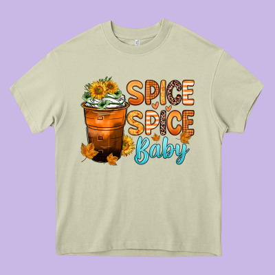 Spice Spice Baby Heavy Core Tee Designed By Zillion Design Studio
