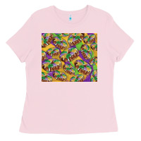 Bubblegum Pink Mardi gras king cake Ladies Tee - RanaPortraitStore