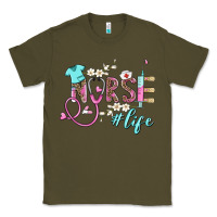Army Green nurse life Classic Tee - BarkalooDesign