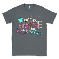 Charcoal Heather nurse life Classic Tee - BarkalooDesign