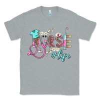Heather Grey nurse life Classic Tee - BarkalooDesign