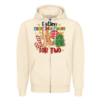 Sandshell eating christmas cookies for two Zipper Hoodie - MaliasSmallBusiness