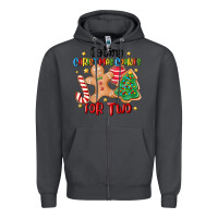 Smoke eating christmas cookies for two Zipper Hoodie - MaliasSmallBusiness