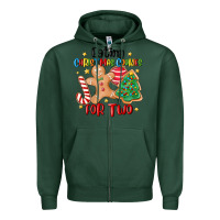 Sports Green eating christmas cookies for two Zipper Hoodie - MaliasSmallBusiness