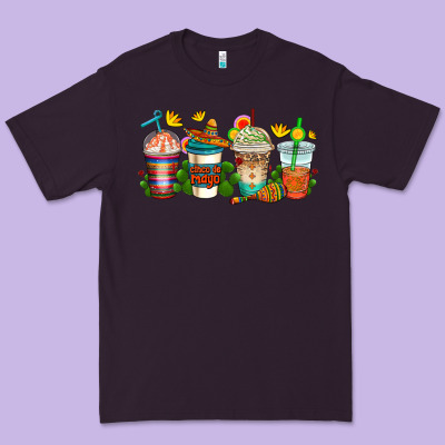 Cinco De Mayo Coffee Cups Premium Tee Designed By Adodesignshop