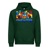 Forest Green Mom Autism life Urban Hoodie - CowGirlArtShop