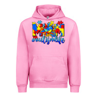 Fuchsia Pink Mom Autism life Urban Hoodie - CowGirlArtShop