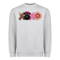 Heather Grey xoxo belted galloway Heavyweight Sweatshirt - AdoDesignShop