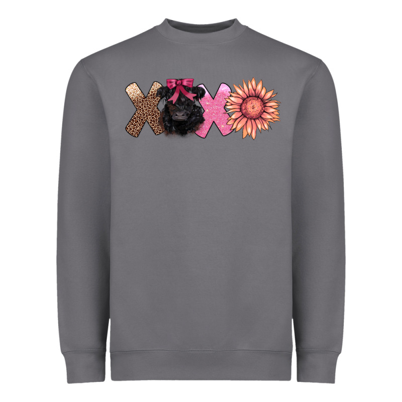 Xoxo Belted Galloway Heavyweight Sweatshirt by AdoDesignShop | Teevron