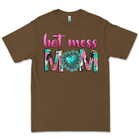 Cacao hot mess mom Premium Tee - texasbilliewilder