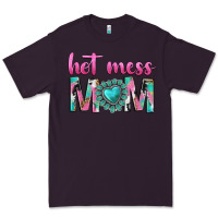 Plum hot mess mom Premium Tee - texasbilliewilder