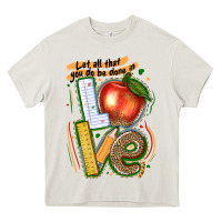 Cream let all that you do be done in love Heavy Core Tee - texasbilliewilder