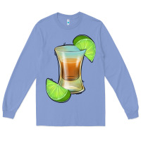 Colony Blue Tequila Shot Long Sleeve Tee - Jasminsmagicworld