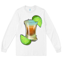 White Tequila Shot Long Sleeve Tee - Jasminsmagicworld