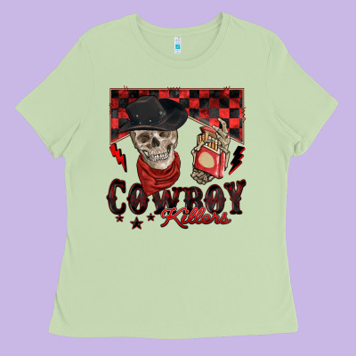Cowboy Killer Ladies Tee Designed By Zillion Design Studio