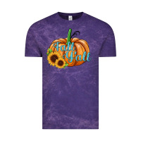Cloud Purple fall y'all pumpkin Vintage Tee - JahusDesignShop