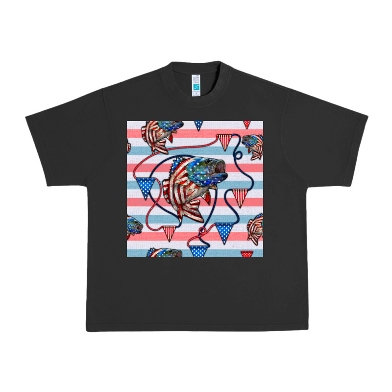 American Flag Bass Urban Heavy Tee by BundleAndBundleShop | Teevron