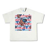 Pistachio american flag bass Urban Heavy Tee - BundleAndBundleShop
