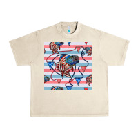 Sandshell american flag bass Urban Heavy Tee - BundleAndBundleShop