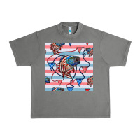 Tornado american flag bass Urban Heavy Tee - BundleAndBundleShop
