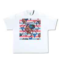 White american flag bass Urban Heavy Tee - BundleAndBundleShop