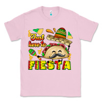 Bubblegum Pink Just Here To Fiesta Classic Tee - CowhideDigitalArt