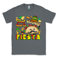 Charcoal Heather Just Here To Fiesta Classic Tee - CowhideDigitalArt
